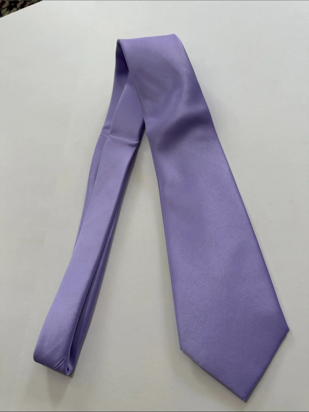 Lavender Satin Tie Set for Men